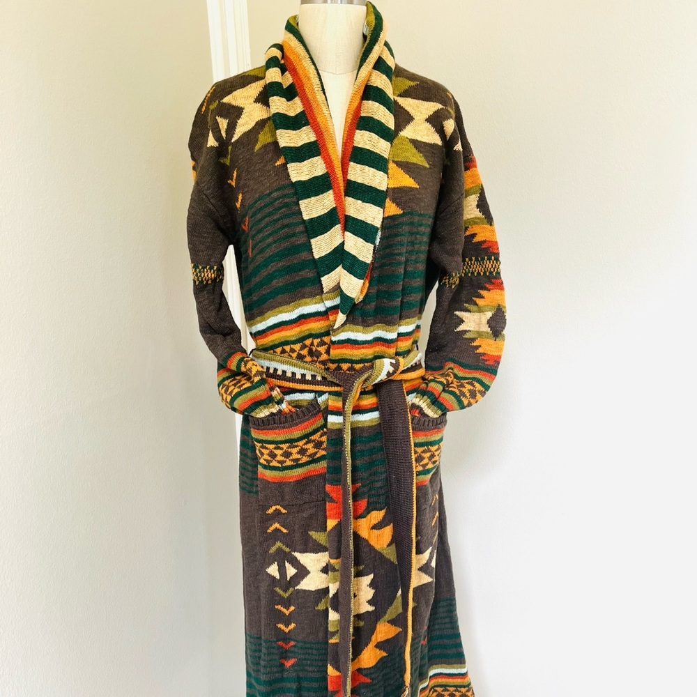 B. Yellowtail x Faherty Paloma Duster in Eagle Peak / Small